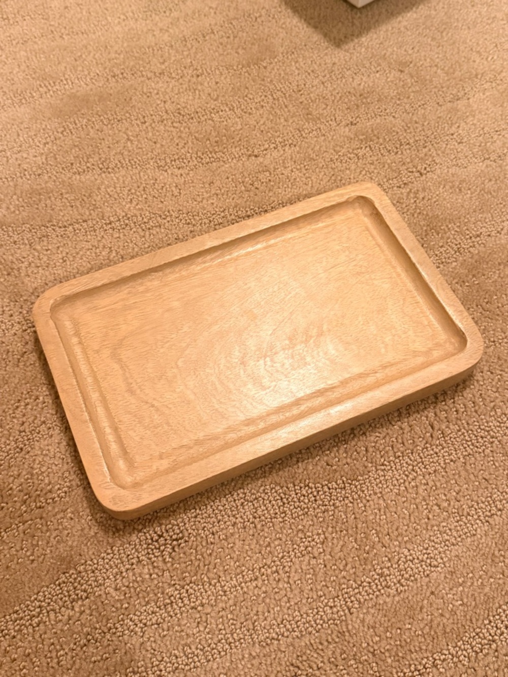 Ashland Wooden Serving Tray in Light Wood Tone